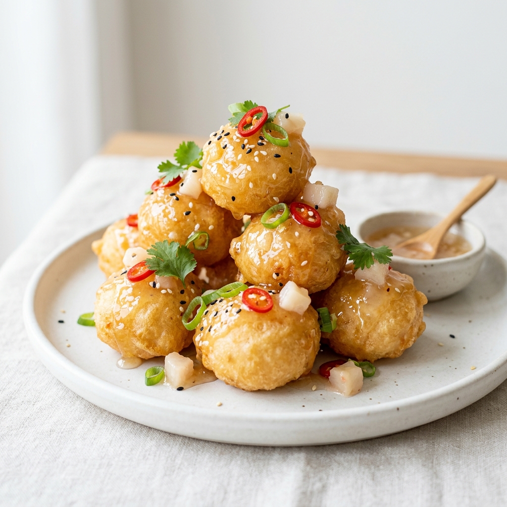 Lychee Prawns Balls